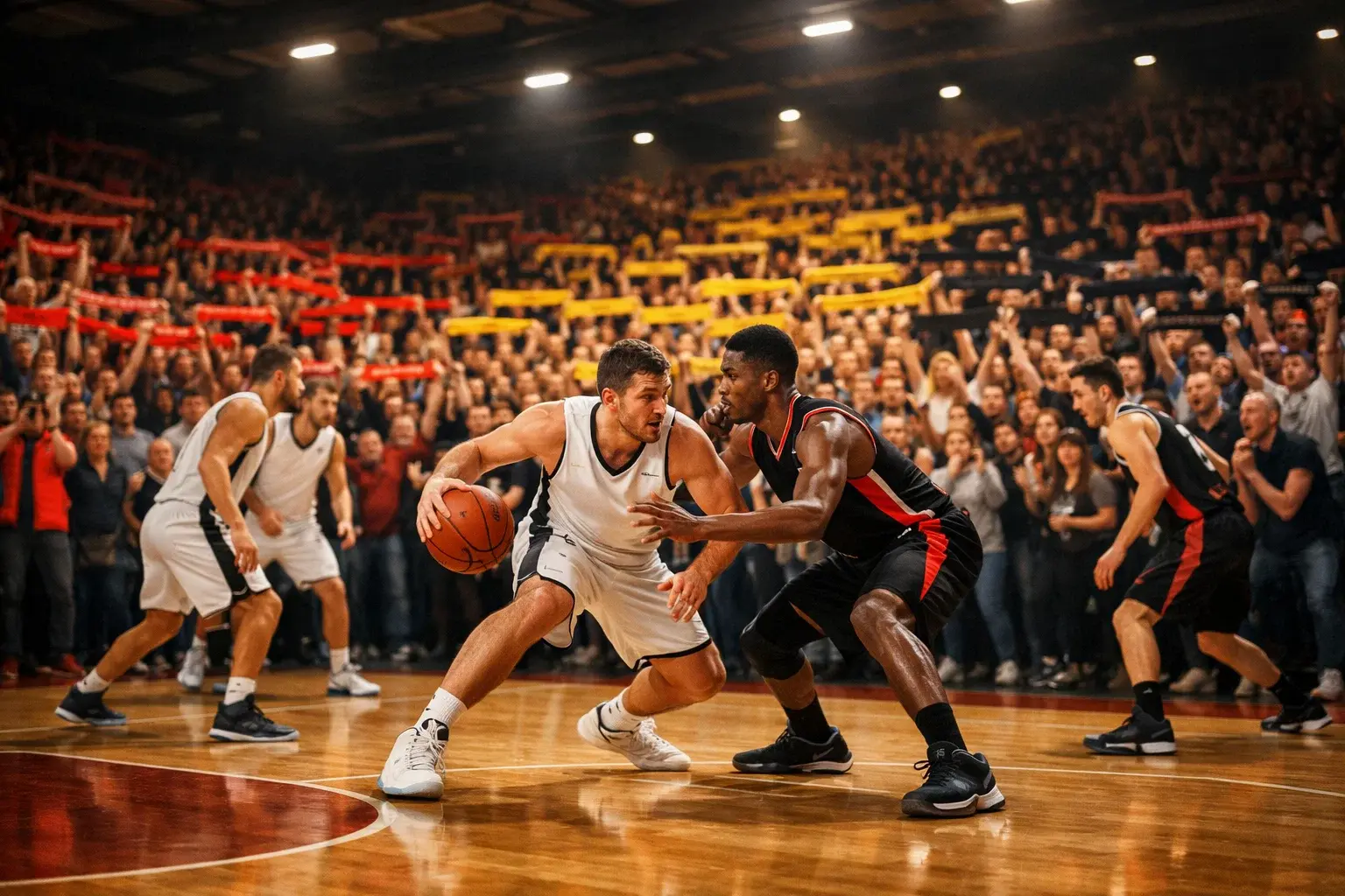 BBL Wetten – Basketballspiel in einer deutschen Arena mit stimmungsvollen Fans
